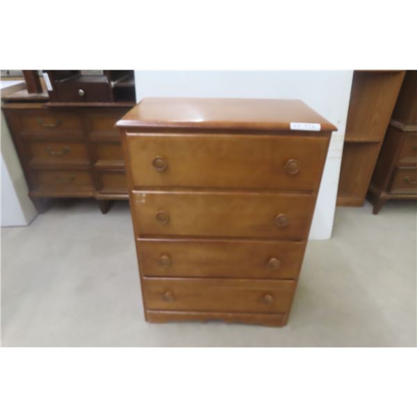 Maple 4-Drawer Dresser, 36" × 27" × 16"