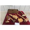 Image 1 : Wood Box with 7 Hammers