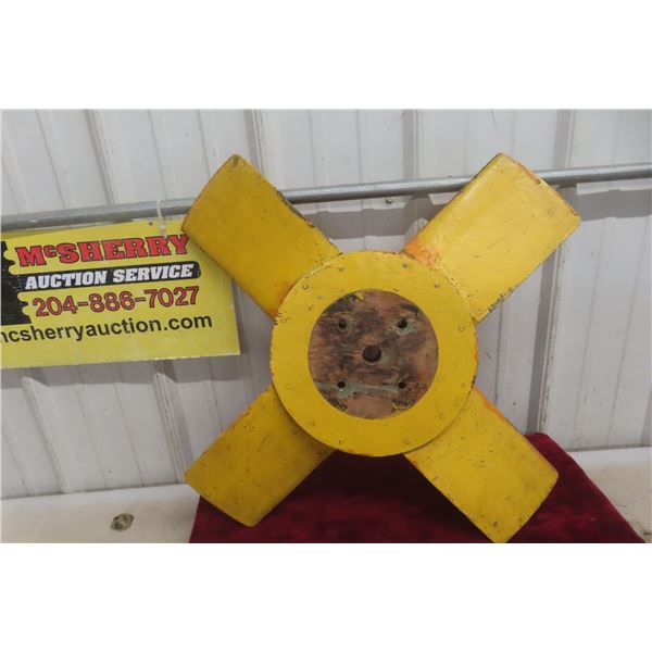 1960s Hovercraft Propeller, 26" End to End