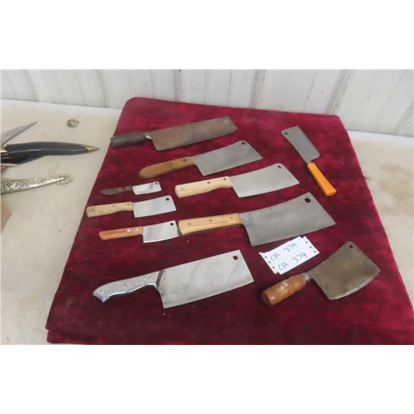 10 Butcher Meat Cleavers – Various Sizes