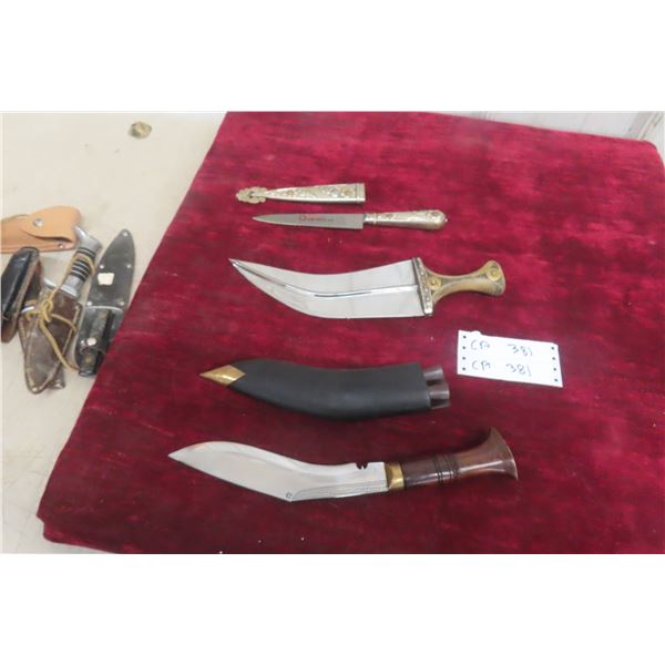 3 Ceremonial Knives/Daggers, Up to 13" Long