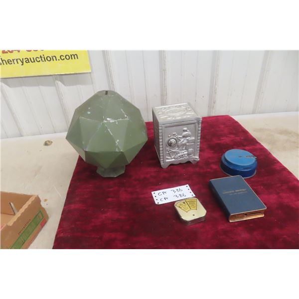 5 Vintage Metal Banks