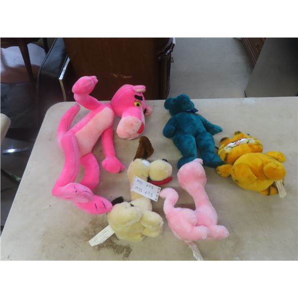 5 Vintage Stuffed Animals