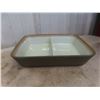 Image 2 : Federal Glass Refrigerator Dish; Divided Danby Dish; 2 Pottery Chef 