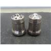 Image 5 : Sterling Silver Cup with Blue Glass Insert; Sterling Salt and Pepper Shakers;