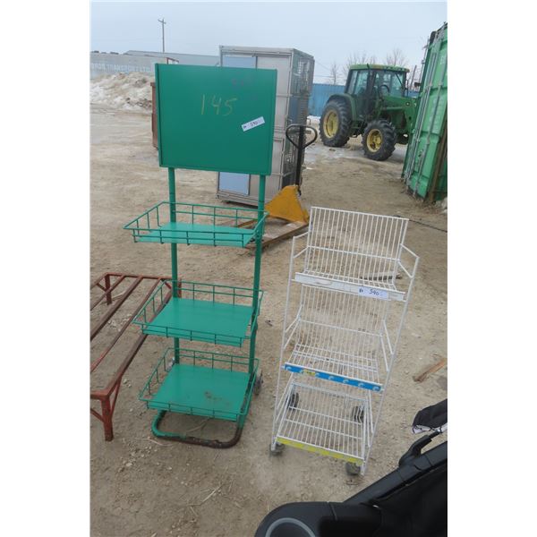 2 Metal Store Racks