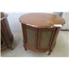 Image 2 : 2 Drum End Tables, 22" Tall, 24½" Diameter