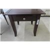 Image 2 : 2 End Tables: 1) 20" × 30½" × 20½"; 1) Round, 23½" Diameter 