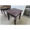 Image 3 : 2 End Tables: 1) 20" × 30½" × 20½"; 1) Round, 23½" Diameter 