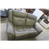 Image 1 : Leather/Leather-Style Reclining Couch, 64" Wide