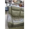Image 3 : Leather/Leather-Style Reclining Couch, 64" Wide