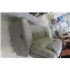 Image 5 : Leather/Leather-Style Reclining Couch, 64" Wide