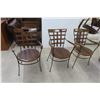 Image 1 : 3 Wrought Iron and Metal Chairs