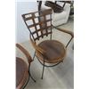 Image 2 : 3 Wrought Iron and Metal Chairs