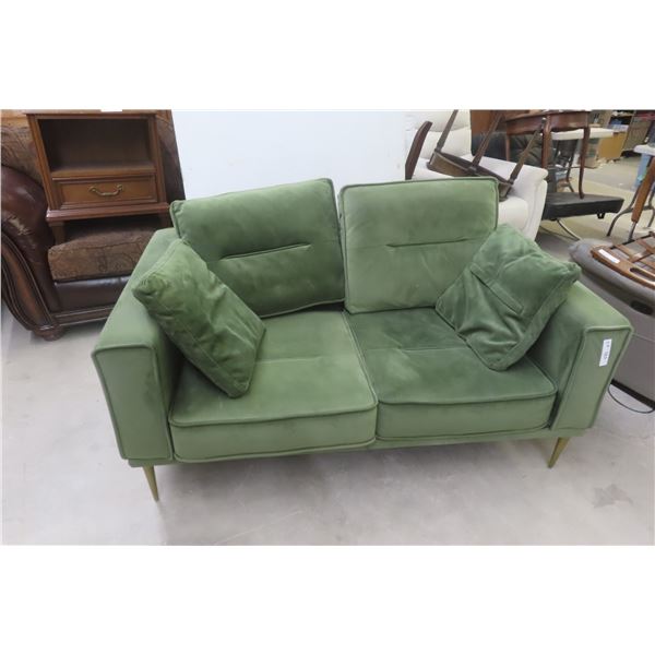 Micro-Suede Couch, 59" Wide