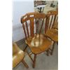 Image 3 : 4 Wood Kitchen Chairs – Matching, Mid-Century Style