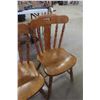 Image 5 : 4 Wood Kitchen Chairs – Matching, Mid-Century Style
