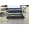 Image 1 : Mid-Century Art Deco Cantilever Bench with Arm Rest, 44" Wide