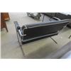 Image 7 : Mid-Century Art Deco Cantilever Bench with Arm Rest, 44" Wide