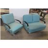 Image 1 : Mid-Century Art Deco Cantilever Chair and Settee