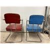 Image 2 : 2 Art Deco Cantilever Chairs with Armrests