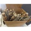 Image 7 : Box Full of Wooden Legs, Spindles, Chair Rungs, and More