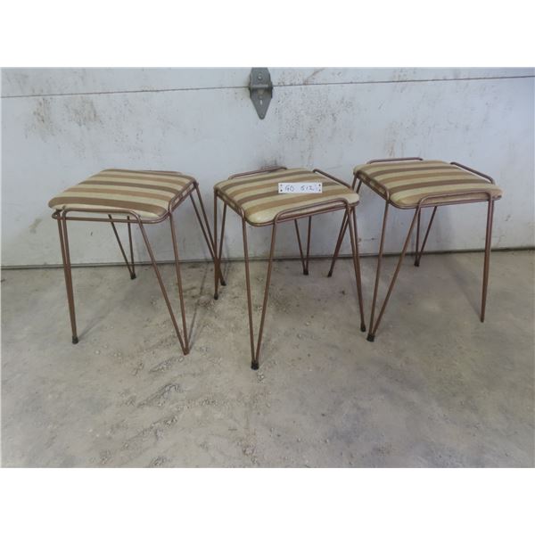 3 Vintage Stacking Stools