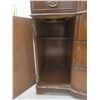Image 11 : Walnut Buffet with Glass Top, 35" × 21" × 54"