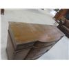Image 14 : Walnut Buffet with Glass Top, 35" × 21" × 54"