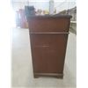 Image 2 : Walnut Buffet with Glass Top, 35" × 21" × 54"