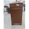 Image 3 : Walnut Buffet with Glass Top, 35" × 21" × 54"