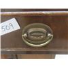 Image 6 : Walnut Buffet with Glass Top, 35" × 21" × 54"