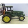 Image 7 : John Deere Metal Toy Tractor 7" × 12" × 8", with Haying Attachments