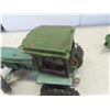 Image 9 : John Deere Metal Toy Tractor 7" × 12" × 8", with Haying Attachments