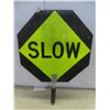Image 2 : Hand-Held Stop/Slow Sign, 17¾" × 17¾" (Without Handle)