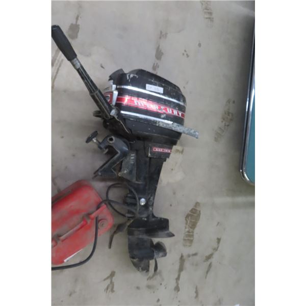 Mercury 60 HP Outboard Motor with Gas Tank