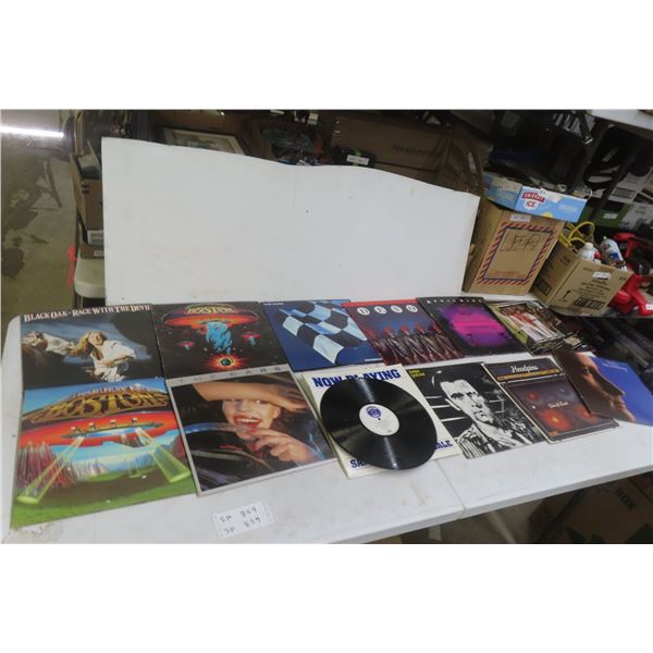 Rock and Roll LP Records: Boston, The Cars, Head Pins, April 