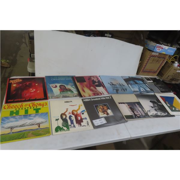 Rock and Roll LP Records: Elton John, Billy Joel, ABBA, April Wine