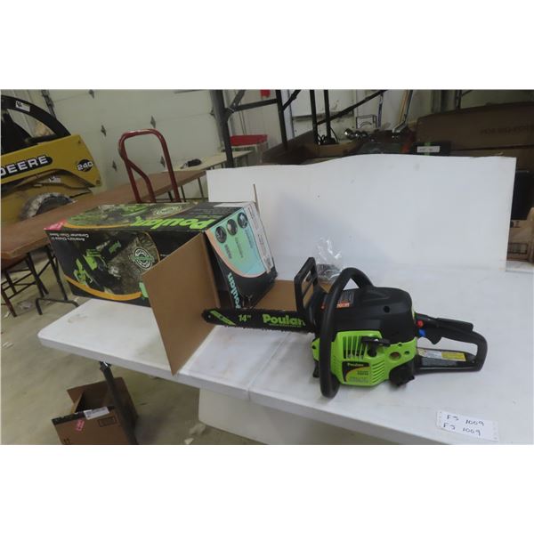 NOS Poulan P3344 Chainsaw with Box