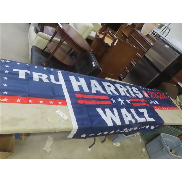 New Trump Campaign Flag 35×58" and Banner 19×116"