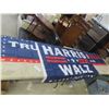 Image 1 : New Trump Campaign Flag 35×58" and Banner 19×116"