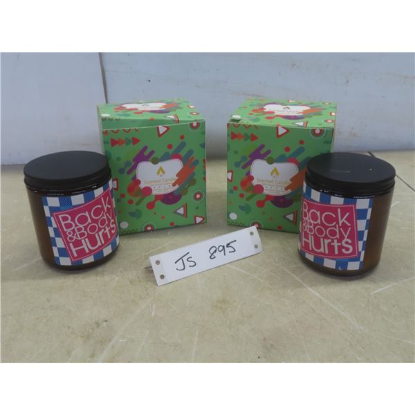 New 100% Natural Handmade Scented Candles – Qty 2