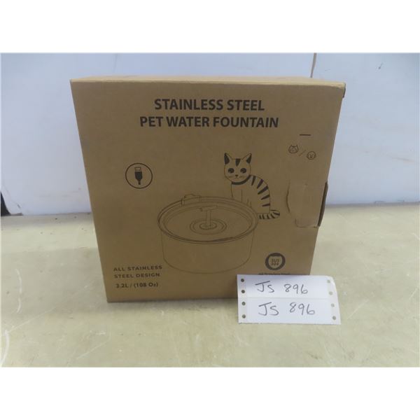 New Stainless Steel Pet Water Fountain