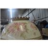 Image 5 : Victorian Hanging Parlor Lamp with Prisms and a Floral Hand 