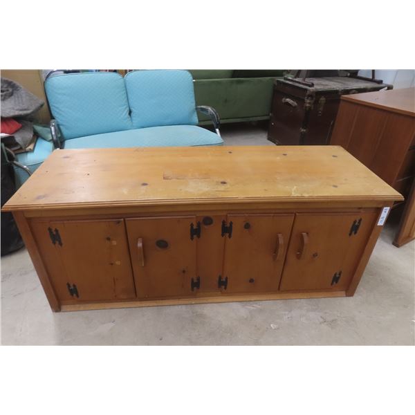 Pine Cabinet / Big TV Stand, 23"×28"×5"