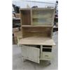 Image 1 : Antique Painted Step-Back Hutch/Cupboard