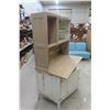 Image 2 : Antique Painted Step-Back Hutch/Cupboard