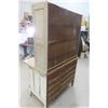 Image 7 : Antique Painted Step-Back Hutch/Cupboard