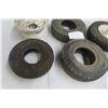 Image 3 : 5 Tires and 2 Rims, Size 4-10/3.50-6 