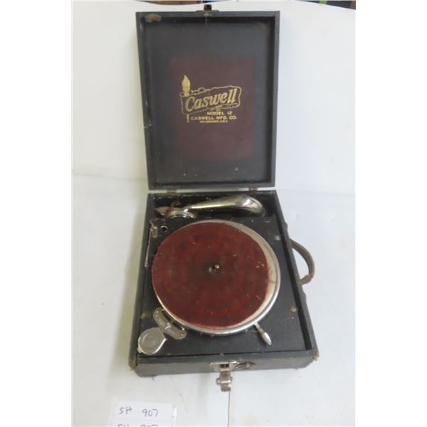 Caswell-Made Portable Gramophone, Model 12